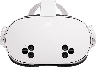 Meta Quest headset with two Touch controllers